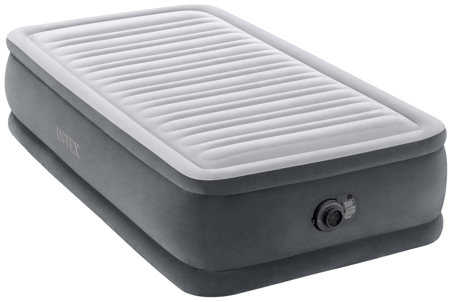 Intex 64412ND TWIN COMFORT-PLUSH AIRBED Łóżko powietrzne (D x S x W) 191 x 99 x 46 cm szary - obrazek 1