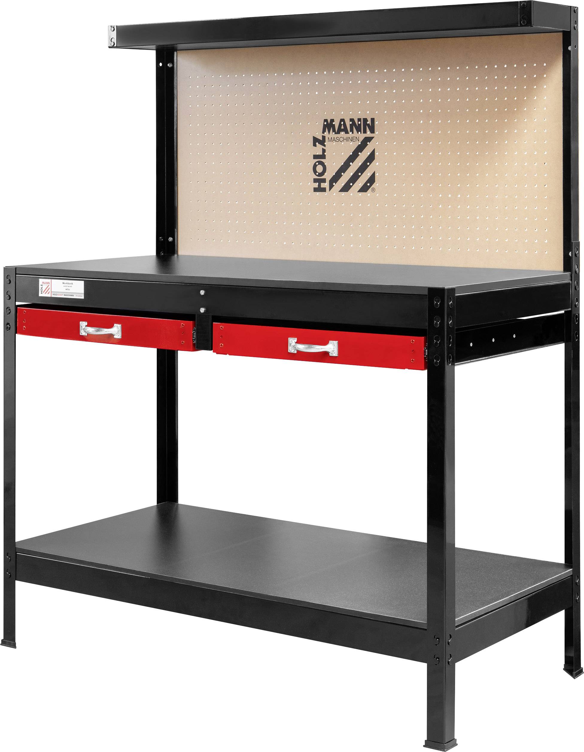 Holzmann Maschinen WT06 Zestaw stołu warsztatowego (S x W x G) 1210 x 1500 x 610 mm czarny - obrazek 1