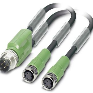 Kabel do czujników/elementów wykonawczych Phoenix Contact SAC-3P-M12Y/2X0,3-PUR/M 8FS 1671331, złącze męskie M12, proste Kabel do czujników/elementów wykonawczych Phoenix Contact SAC-3P-M12Y/2X0,3-PUR/M 8FS 1671331, złącze męskie M12, proste