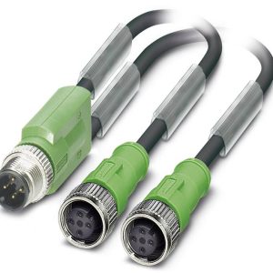 Kabel do czujników/elementów wykonawczych Phoenix Contact SAC-4P-M12Y/2X0,3-PUR/M12FS VP 1510722, złącze męskie M12, pro Kabel do czujników/elementów wykonawczych Phoenix Contact SAC-4P-M12Y/2X0,3-PUR/M12FS VP 1510722, złącze męskie M12, pro