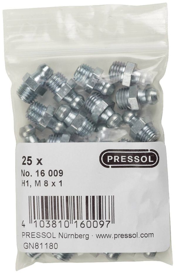 Pressol Smarowniczka stożkowa H1 prosta, M 8 x 1-VZ 25 szt.