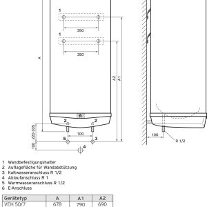 Vaillant VEH 120/7 pro VEH 120/7 pro Zasobnik ciepłej wody C (A – G)