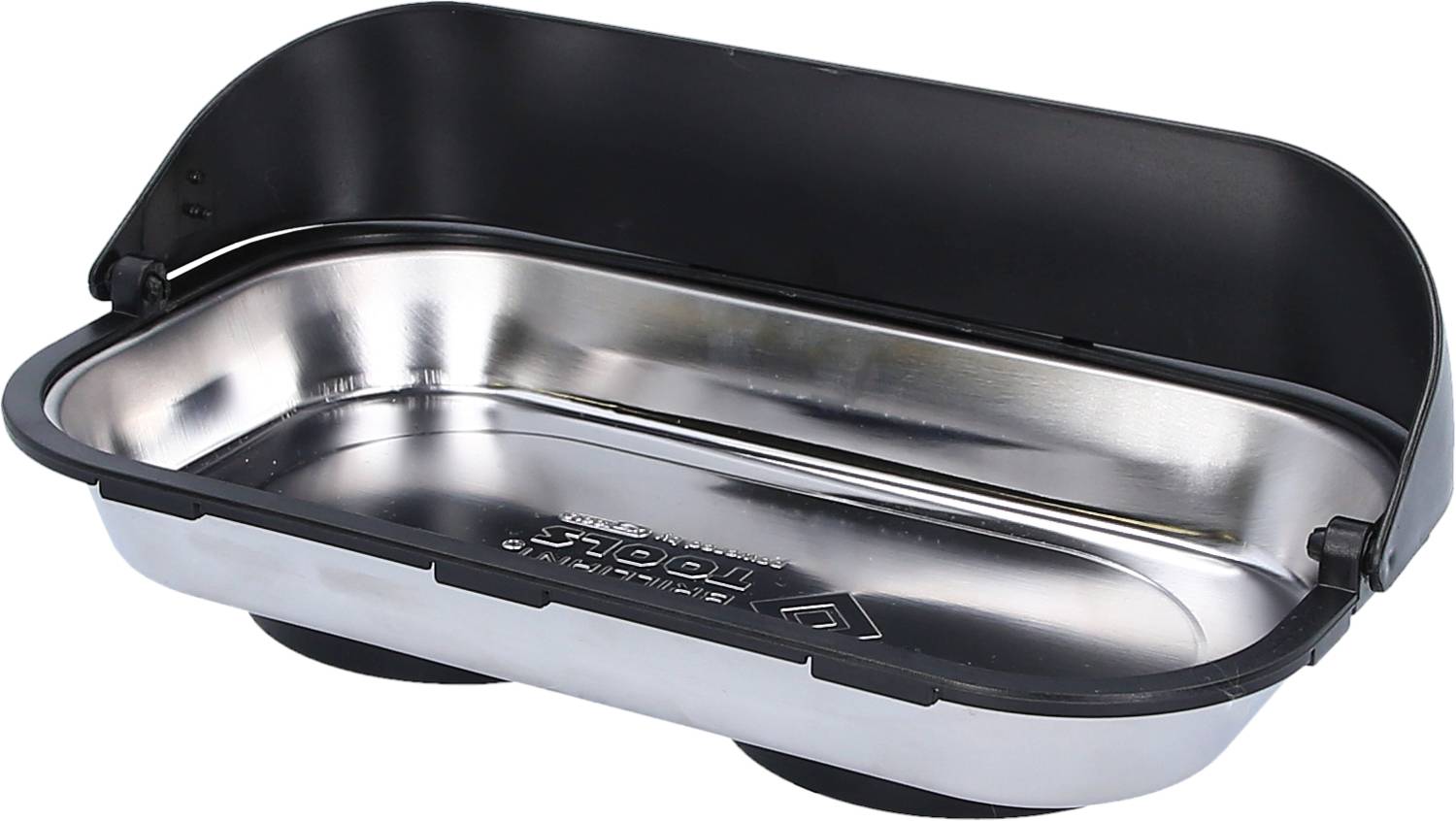 Taca magnetyczna / naczynie wykonane ze stali nierdzewnej z ramą zbiorczą 140 x 240 mm Brilliant Tools BT691166 BT691166 - obrazek 1