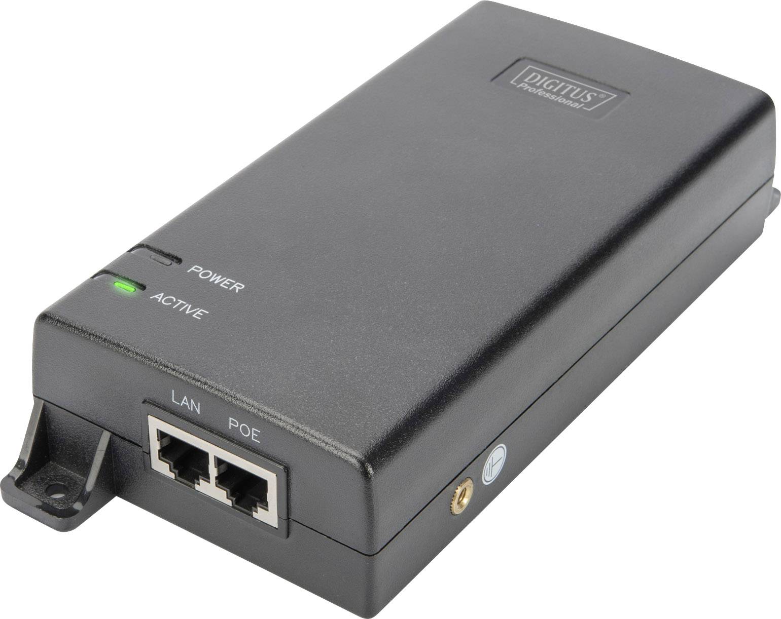 Digitus DN-95104 Injektor PoE 1 GBit/s IEEE 802.3at (25.5 W), IEEE 802.3af (12.95 W) - obrazek 1