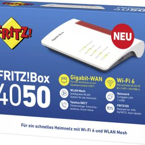 FRITZ! FRITZ!Box 4050 Router WiFi 2.4 GHz, 5 GHz FRITZ! FRITZ!Box 4050 Router WiFi 2.4 GHz, 5 GHz