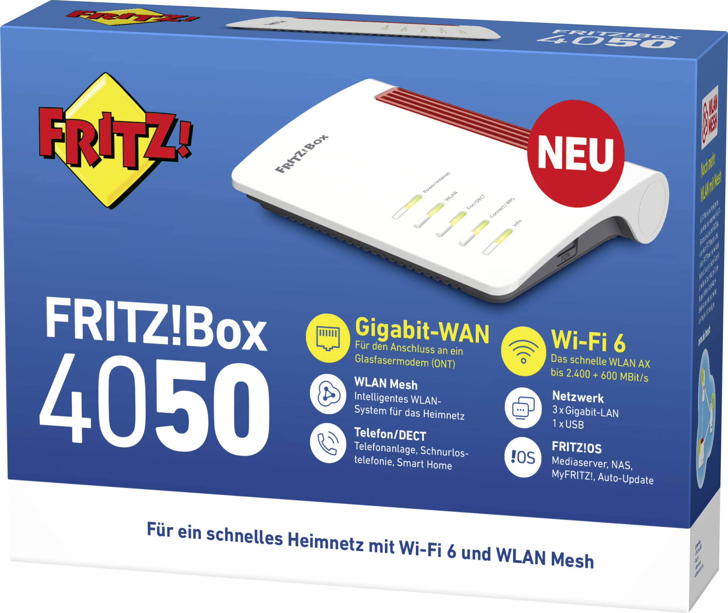 FRITZ! FRITZ!Box 4050 Router WiFi 2.4 GHz, 5 GHz - obrazek 1