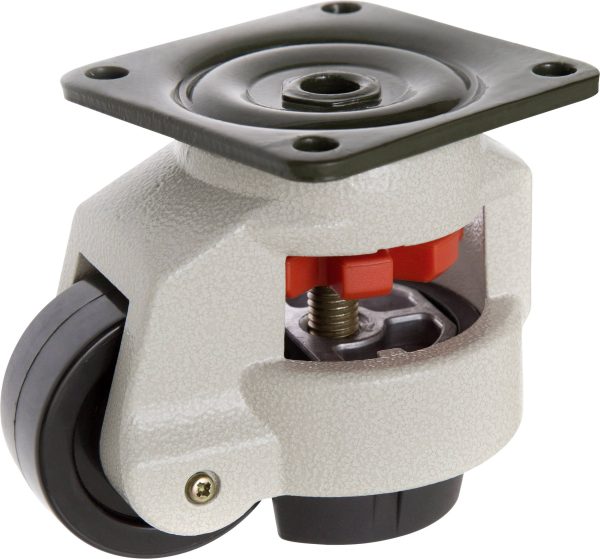 TOOLCRAFT TO-5137965 Kółko obrotowe z regulacją nachylenia 62 mm z płytką montażową Maksymalne obciążenie: 500 kg