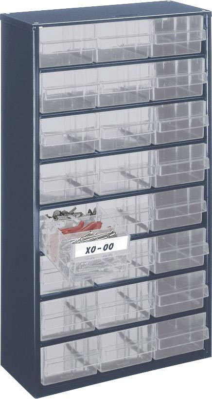 raaco Szafka z szufladami (D x S x W) 150 x 306 x 552 mm Ilość przegród: 24 Opis 1 szt.