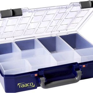raaco CarryLite 80 4×8-9 Walizka (D x S x W) 278 x 337 x 79 mm Ilość przegród: 9 Opis 1 szt.