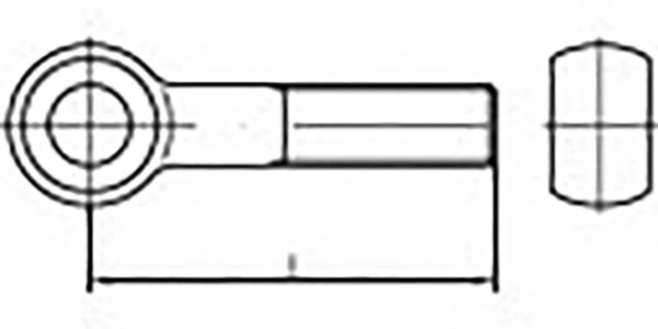 Śruba oczkowa TOOLCRAFT TO-9985224 M30 100 mm DIN 444 5 szt.
