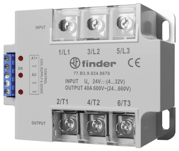 Przekaźnik SSR Finder TC-GSR-1-25DD 40 A 660 V/AC Natychmiastowe przełączanie wartości 1 szt.