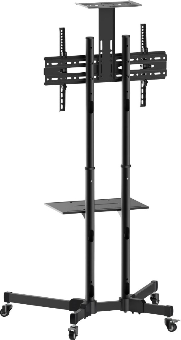 SpeaKa Professional SP-6646948 Base-Line Stojak na kółkach do telewizora 94,0 cm (37″) – 177,8 cm (70″) Uchylny, z regul