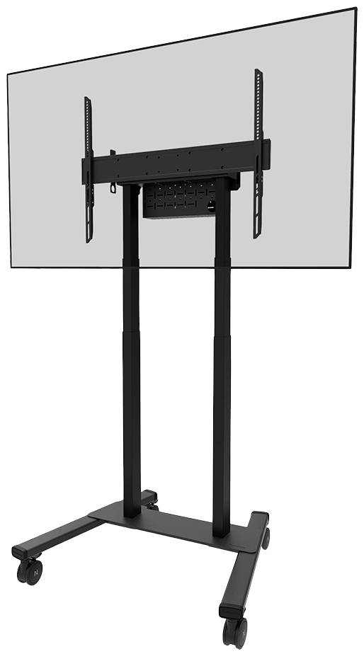 Neomounts FL55-875BL1 Stojak na kółkach do telewizora 139,7 cm (55″) – 254,0 cm (100″) z regulowaną wysokością, napędzan