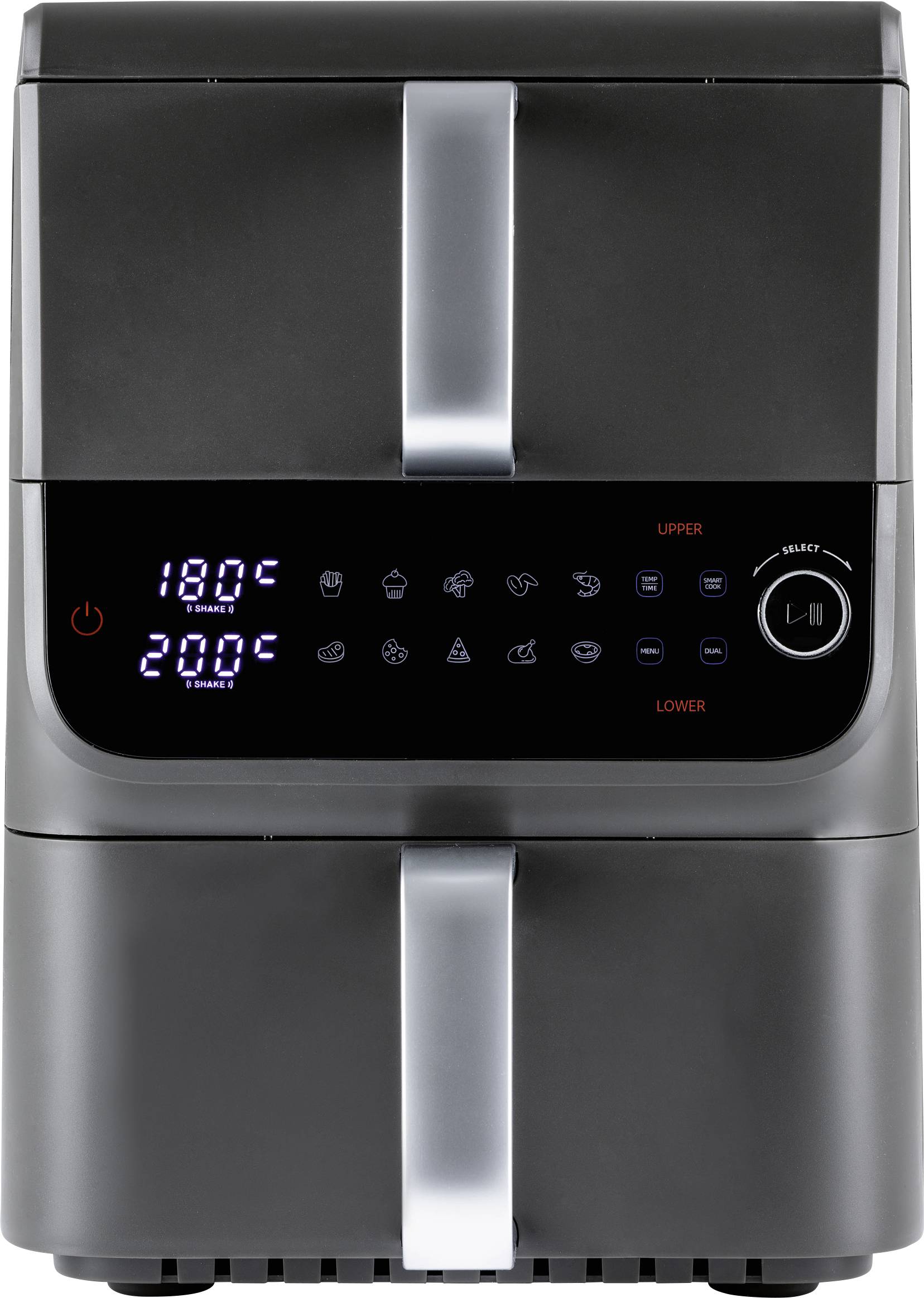 GourmetMaxx 16404 Frytkownica 10 l powłoka nieprzywierająca, nie zawiera BPA, obudowa Cool-Touch, zegar cyfrowy, funkcja - obrazek 1