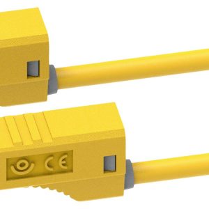 Electro PJP 2217/600V-CD1-50J Przewód pomiarowy złącze męskie bananowe złącze męskie bananowe 0.50 m żółty 1 szt.