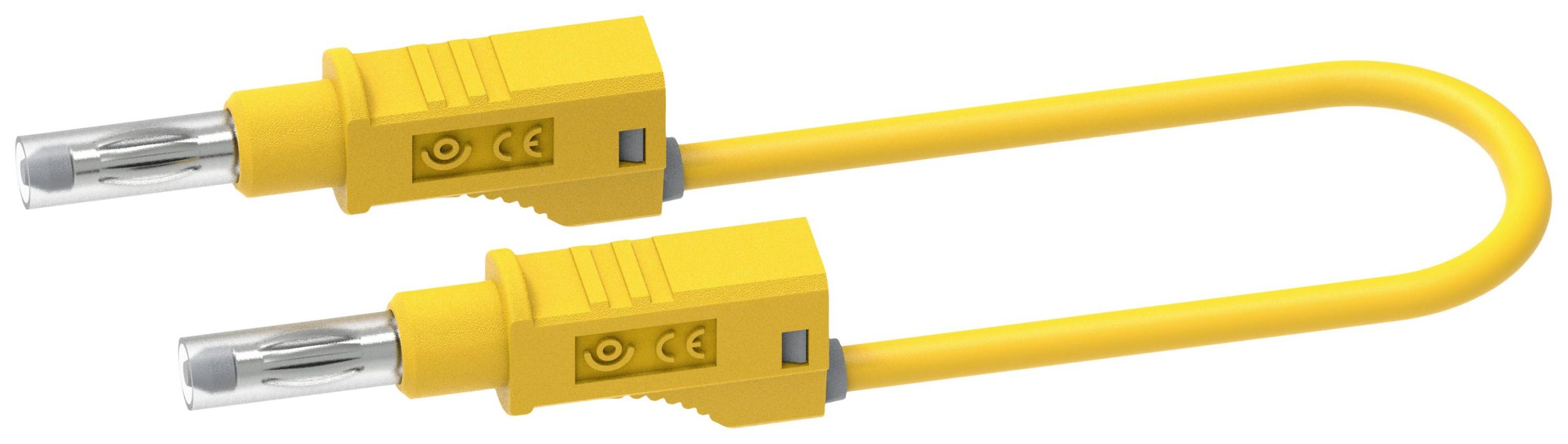 Electro PJP 2217/600V-CD1-50J Przewód pomiarowy złącze męskie bananowe złącze męskie bananowe 0.50 m żółty 1 szt. - obrazek 1