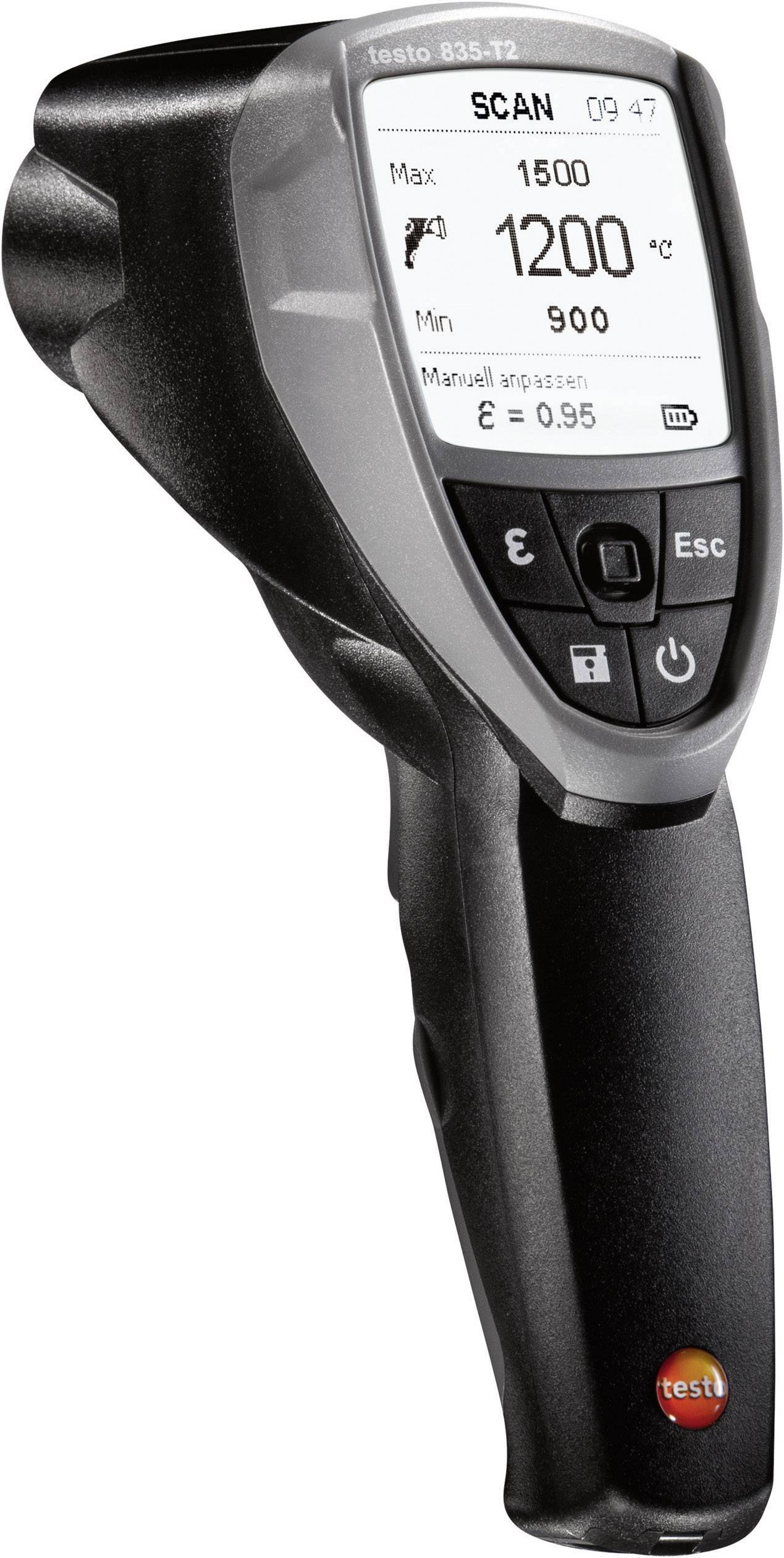 testo 835-T2 Pirometr Optyka 50:1 -10 - +1500 °C Pomiar stykowy - obrazek 1