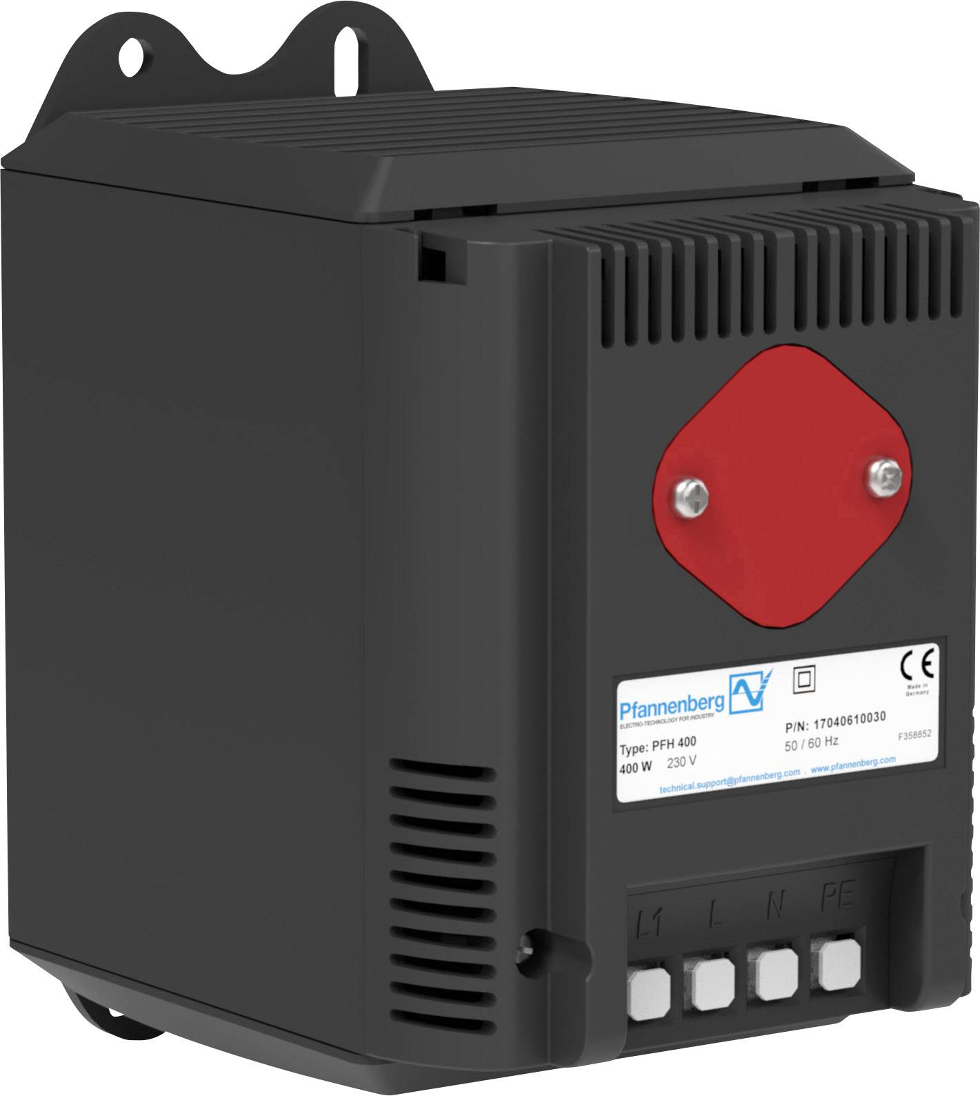 Pfannenberg PFH 400 230V Dmuchawa grzewcza do szafy rozdzielczej 230 V/AC (max) 400 W (D x S x W) 126 x 88 x 142 mm sztu - obrazek 1