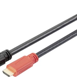 Digitus HDMI kabel Wtyczka HDMI-A, Wtyczka HDMI-A 10.00 m czarny AK-330105-100-S styki pozłacane Kabel HDMI