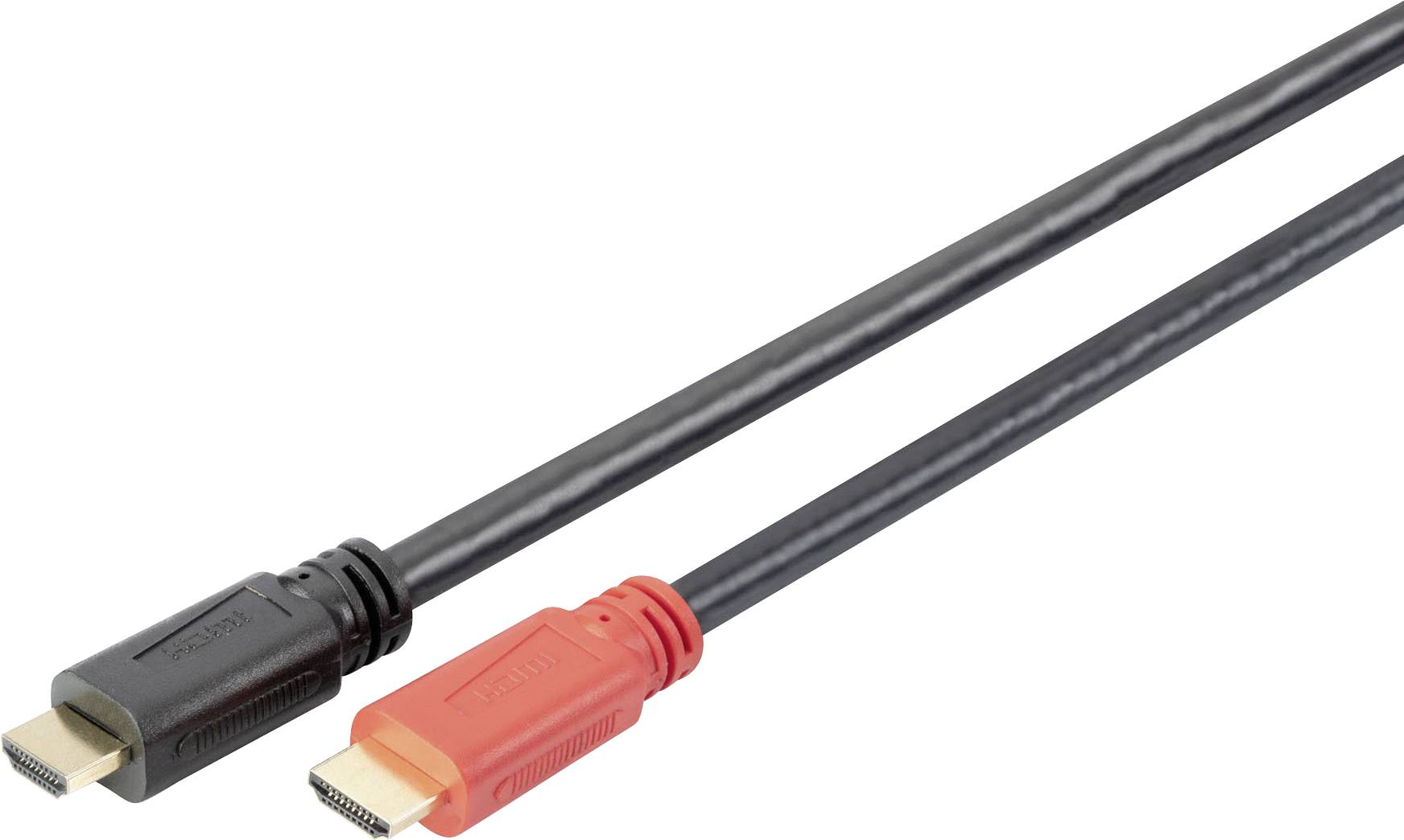 Digitus HDMI kabel Wtyczka HDMI-A, Wtyczka HDMI-A 10.00 m czarny AK-330105-100-S styki pozłacane Kabel HDMI - obrazek 1