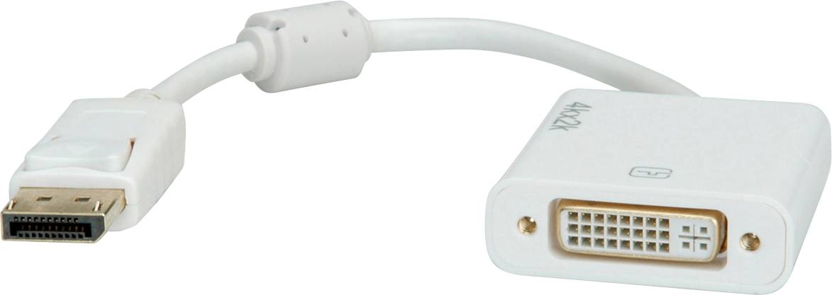 Kabel DisplayPort Roline 12.03.3136, DisplayPort na DVI 24+1pin., 0.15 m - obrazek 1