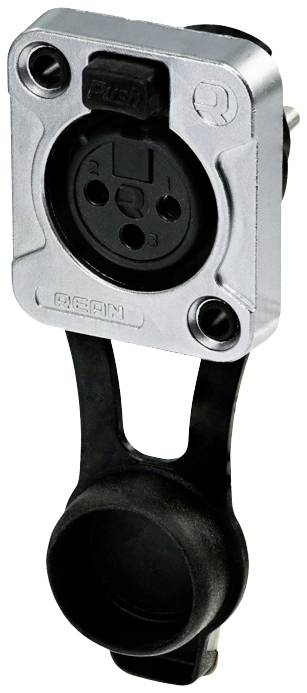 Rean AV RRX3F-Z-000-1 Złącze męskie XLR RRX3F-Z-000-1, brąz, 1 szt.
