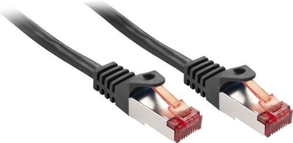 kabel LAN LINDY 47376, 1 szt., RJ45, CAT 6, S/FTP, 5.00 m, czarny