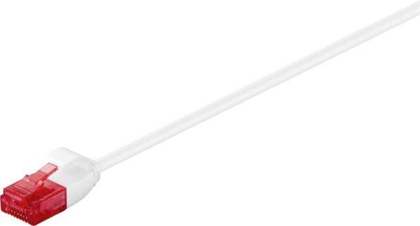 kabel LAN Goobay 71549, 1 szt., RJ45, CAT 6, U/UTP, 0.15 m, biały