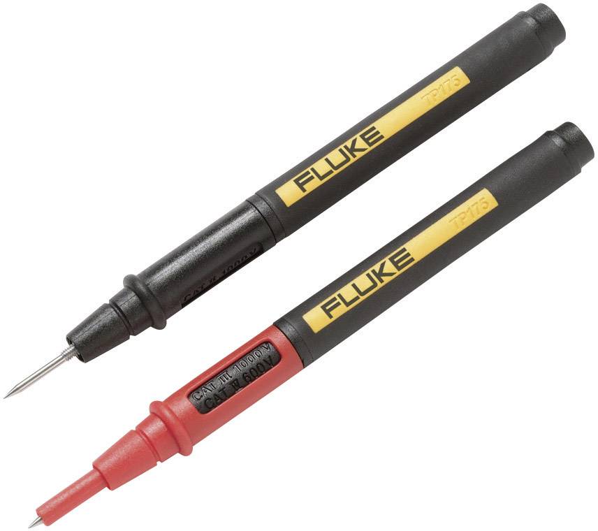 Fluke TP175 Zestaw zabezpieczonych końcówek pomiarowych 3521983 złącze wtykowe, 4 mm CAT III 1000 V, CAT IV 600 V czarny - obrazek 1
