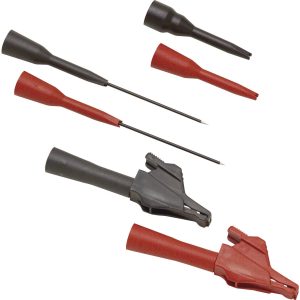 Fluke TP920 Zestaw zabezpieczonych końcówek pomiarowych 1616659 złącze wtykowe, 2 mm CAT III 300 V czerwony, czarny 1 sz