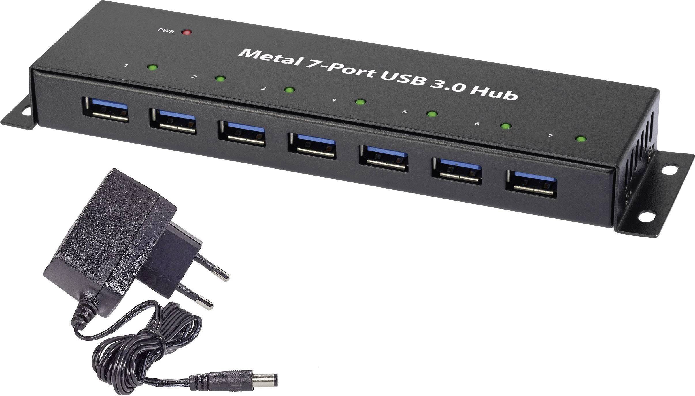 Hub USBRenkforce RF-3955359, 7 x USB-A - obrazek 1