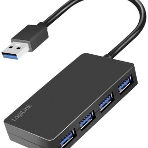 LogiLink UA0396 USB-Hub 4 porty USB-A USB 3.2 Gen1 5 GBit/s czarny UA0396 LogiLink UA0396 USB-Hub 4 porty USB-A USB 3.2 Gen1 5 GBit/s czarny UA0396