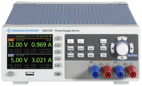 Zasilacz laboratoryjny regulowany Rohde & Schwarz NGE-COM3b 0 – 32 V/DC 0 – 3 A 100 W