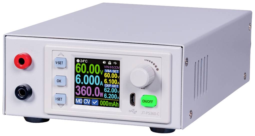 Zasilacz laboratoryjny regulowany Joy-it JT-PC360-C 0 - 60 V 0 - 6 A 360 W - obrazek 1