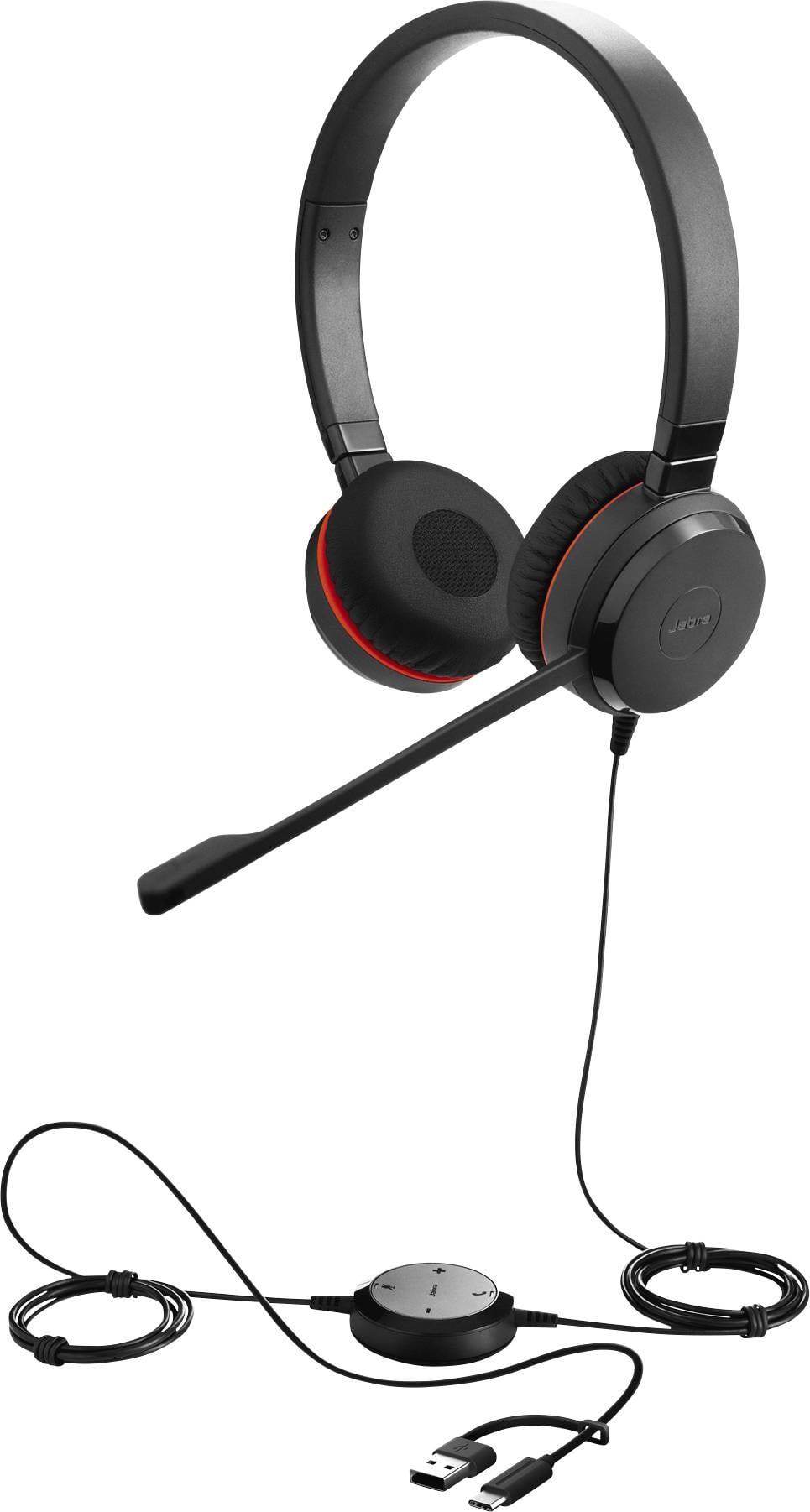 Jabra Evolve 30 II Słuchawki nauszne przewód stereo czarny Wyciszanie hałasów, redukcja szumów mikrofonu zestaw słuchawk - obrazek 1