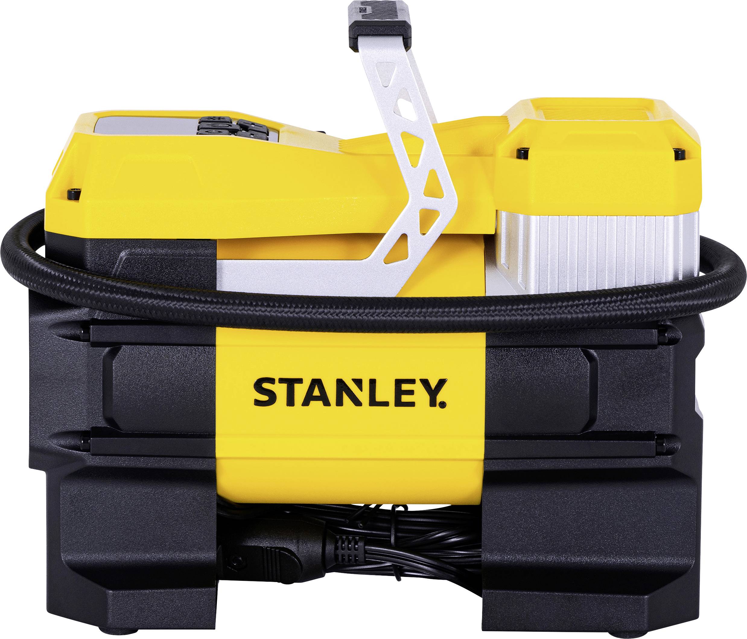 STANLEY SXIF0001 Kompresor 10 bar 12 V adapter do pracy za pomocą kabla, cyfrowy wyświetlacz - obrazek 1