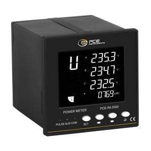 Analizator sieci PCE Instruments Power Analyzer PCE-PA 5500 Pomiary zużycia energii, Wyświetlacz graficzny