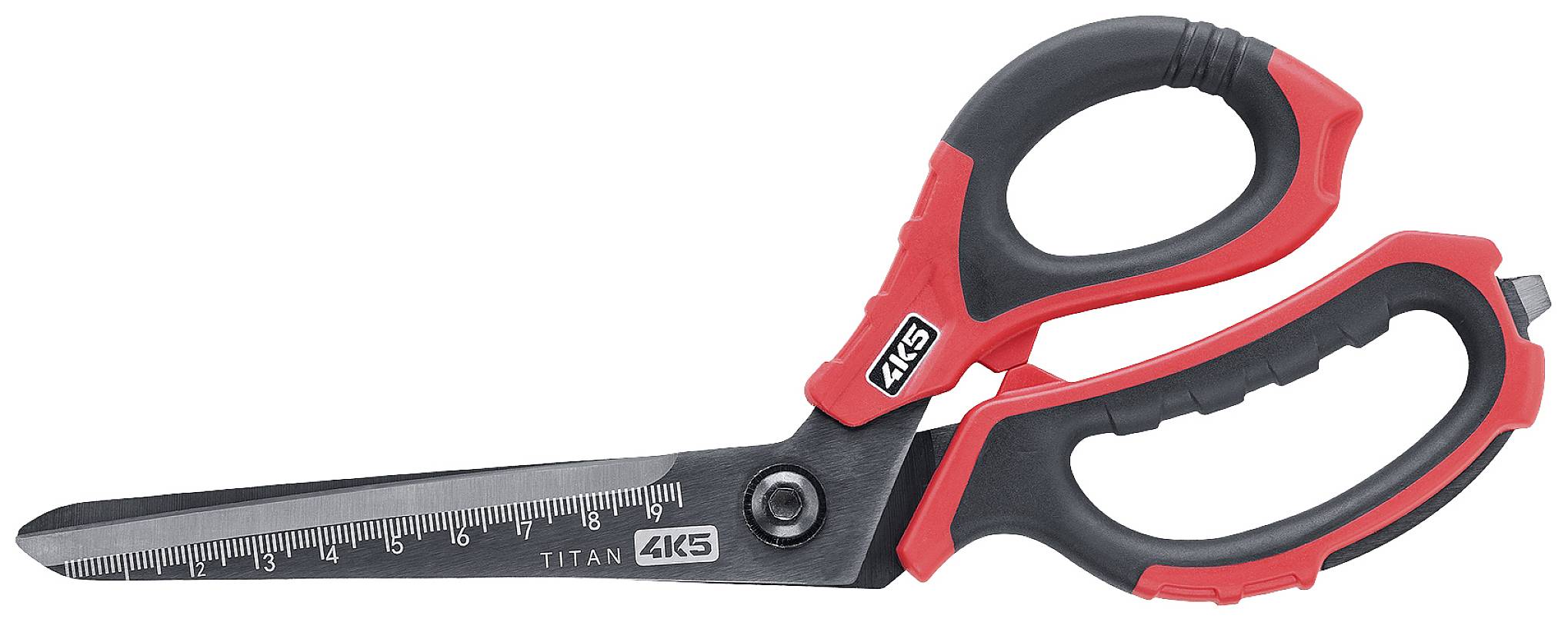 4K5 Tools 600.501A Nożyczki uniwersalne Leworęcznych, Praworęcznych czarno-czerwony - obrazek 1