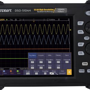 Skopometr VOLTCRAFT DSO-5104H, 100 MHz, 4-kanałowy, 1 GSa/s, 40 Mpts, 14 Bit Skopometr VOLTCRAFT DSO-5104H, 100 MHz, 4-kanałowy, 1 GSa/s, 40 Mpts, 14 Bit