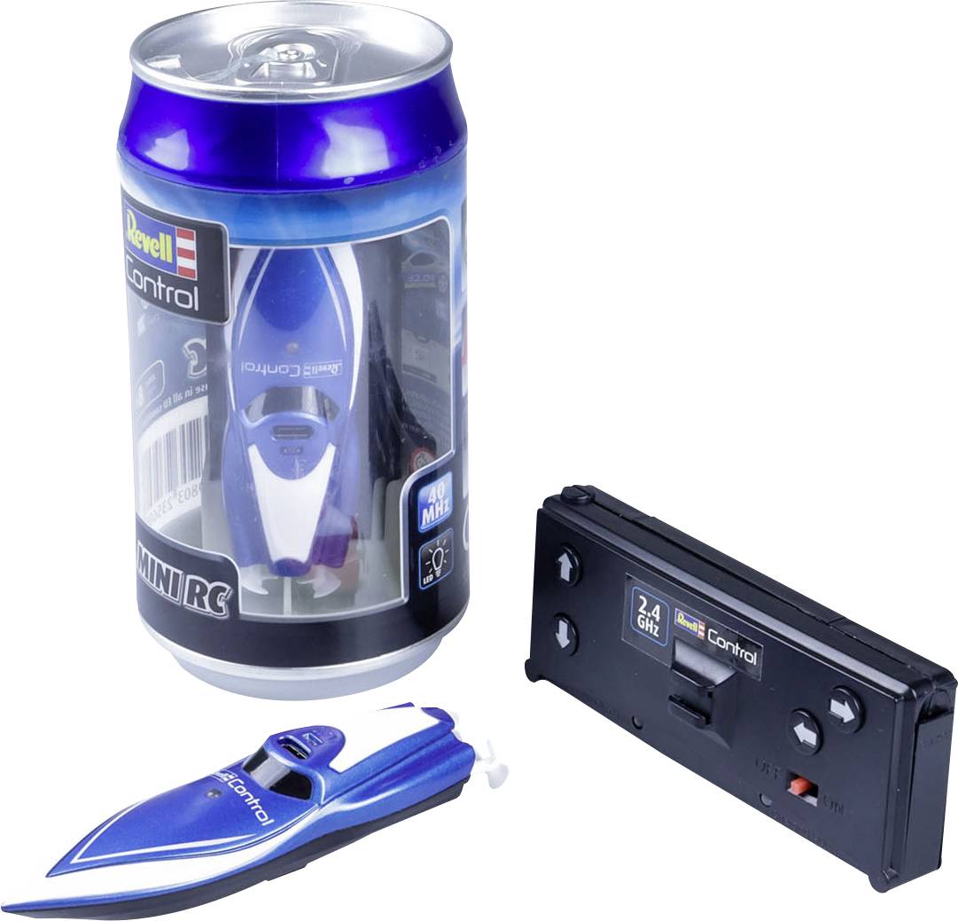 Motorówka RC dla początkujących Revell Control Mini RC Boot blau RtR 75 mm - obrazek 1