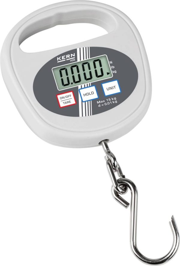 Kern HDB10K2XL Waga hakowa HDB 10K-2XL Zakres pomiaru maks. 15 kg Podziałka 10 g bateryjne wielobarwny