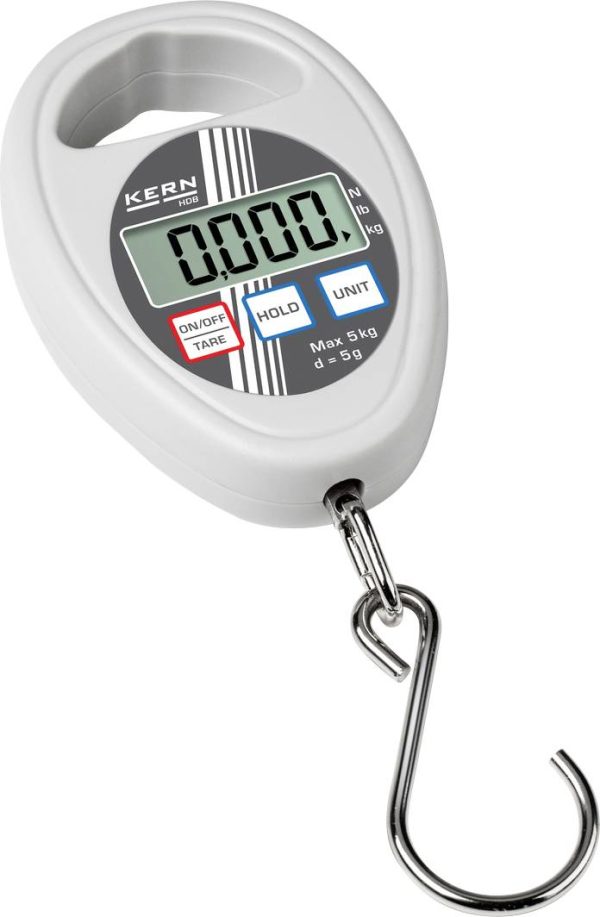 Kern KERN Waga hakowa HDB 10K10N Zakres pomiaru maks. 10 kg Podziałka 10 g bateryjne biały