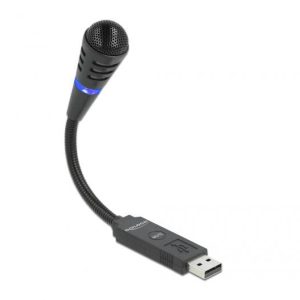 Przypinany Mikrofon wokalny Delock 66499 Rodzaj transmisji danych:USB