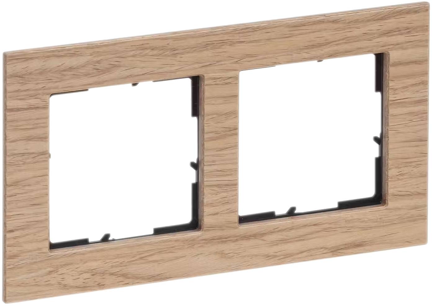 Legrand 2 x Ramka Ramka Seano drewno 766142 1 szt. - obrazek 1