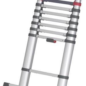 Drabina teleskopowa Hailo T80 FLEXLINE 7113-111, Maksymalna wysokość robocza: 3.95 m Drabina teleskopowa Hailo T80 FLEXLINE 7113-111, Maksymalna wysokość robocza: 3.95 m