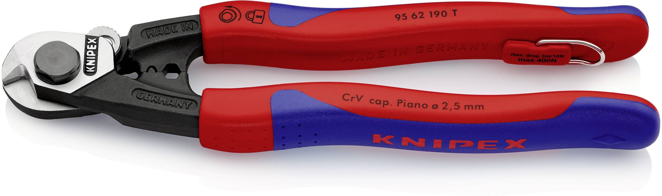 Nożyce do linek stalowych Knipex 95 62 190 T 190 mm - obrazek 1