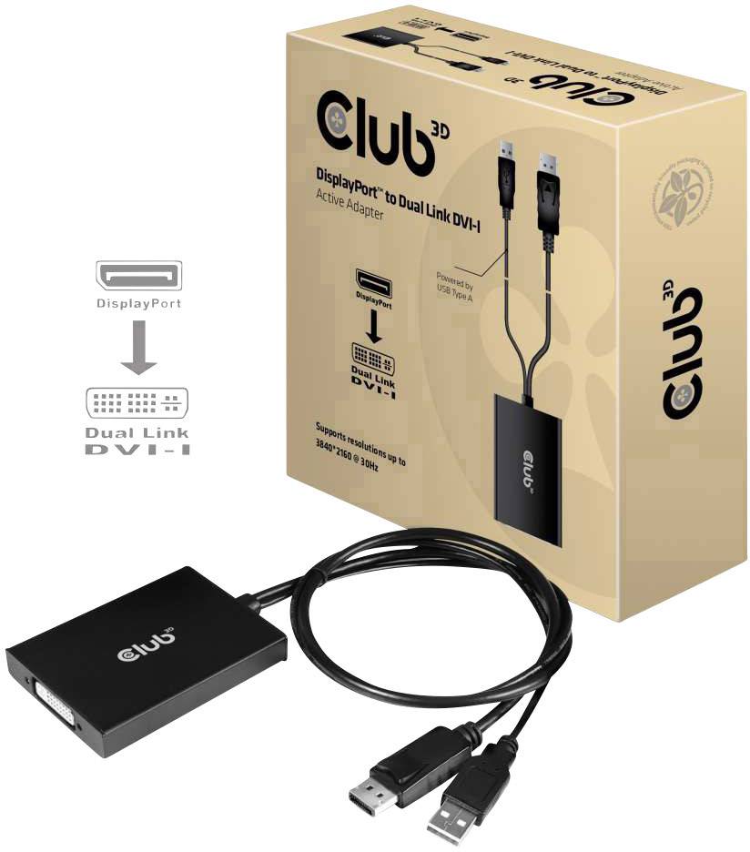 adapter DisplayPort club3D Adapter CAC-1010, 0.60 m - obrazek 1