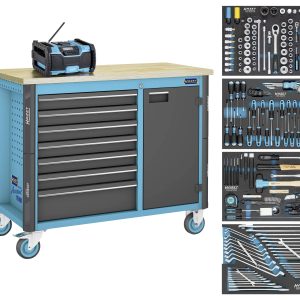 Hazet 179NW-7/210 Wózek warsztatowy Kolor producenta: czarny, niebieski