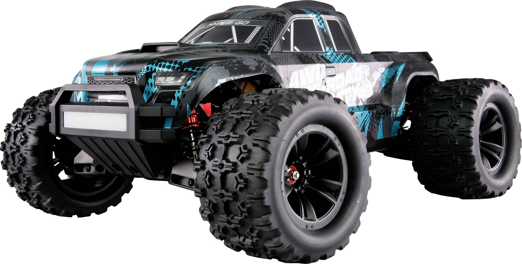 Amewi Hyper Go MTX10 niebieski Bezszczotkowy 1:10 Model samochodu RC Elektryczny Monstertruck RtR 2,4 GHz - obrazek 1