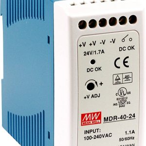 Zasilacz na szynę DIN MEAN WELL MDR-40-5, 5 V/DC, 6 A, 30 W Zasilacz na szynę DIN MEAN WELL MDR-40-5, 5 V/DC, 6 A, 30 W